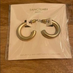 Sanctuary Project Small Gold Tone Hoop Earrings